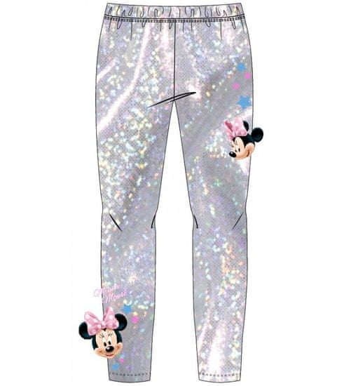 E plus M Dievčenské legíny Minnie strieborné 104-134 cm