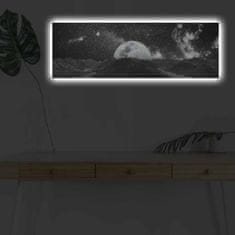 Wallity Obraz s LED osvetlením MESAČNÁ KRAJINA 30 x 90 cm