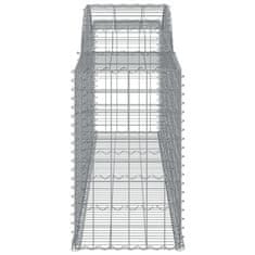 Petromila vidaXL Oblúkové gabionové koše 5 ks 300x50x80/100cm pozinkované železo