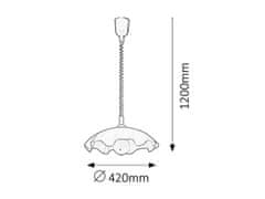 Rabalux Rabalux závesné svietidlo Smerlato E27 1x MAX 60W biela 4675