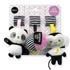 TM Toys Gagagu závesná plyšová hračka Opica Panda Lopta RP097855