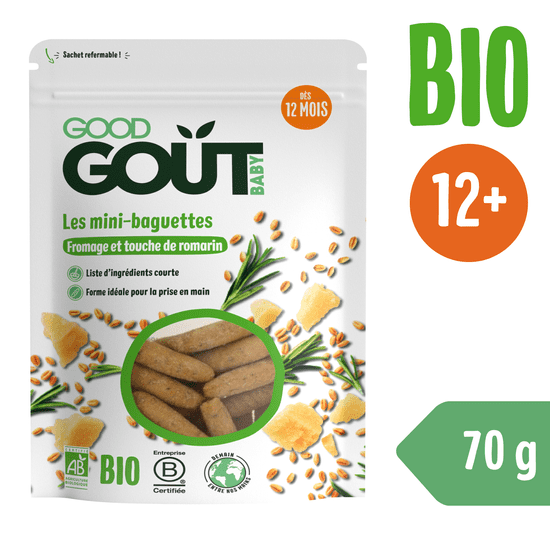 Good Gout BIO Mini bagetky s rozmarínom a syrom 70 g