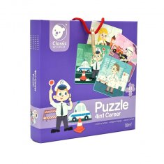 Classic world Puzzle pre deti 4 v 1 Klasické svetové povolania