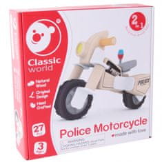 Classic world Stavebné bloky Policajná motorka