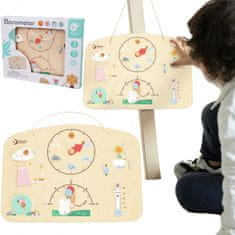 Classic world Vzdelávacia tabuľa Barometer Science for Kids Meteostanica Vietor Teplota 9 el.