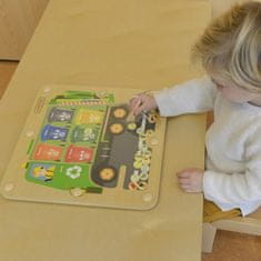 Masterkidz Magnetická tabuľa na triedenie odpadu Montessori Recyklačné auto