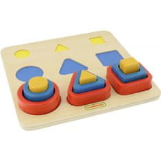 Masterkidz Triedič tvarov Geometrické bloky Montessori