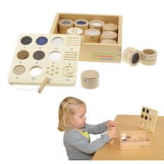 Masterkidz Hádaj na dotyk - Materiál a textúra 12 Montessori kusov