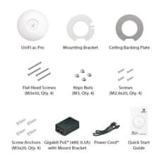 Ubiquiti UniFi AC PRO - Wi-Fi 5 AP, 2.4/5GHz, až 1750 Mbps, 2x GbE, vnútorné/vonkajšie, PoE 802.3af/at