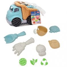 WOOPIE GREEN Sand set with Car 7 el. BIODEGRADOUS ORGANIC MATERIAL