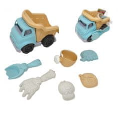 WOOPIE GREEN Sand set with Car 7 el. BIODEGRADOUS ORGANIC MATERIAL