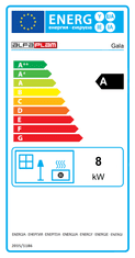 Alfa Plam krbové kachle GALA ECO, 8 kW, červená