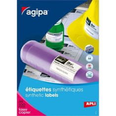 Agipa Etikety polyesterové 210x148,5mm A4 100 hárkov