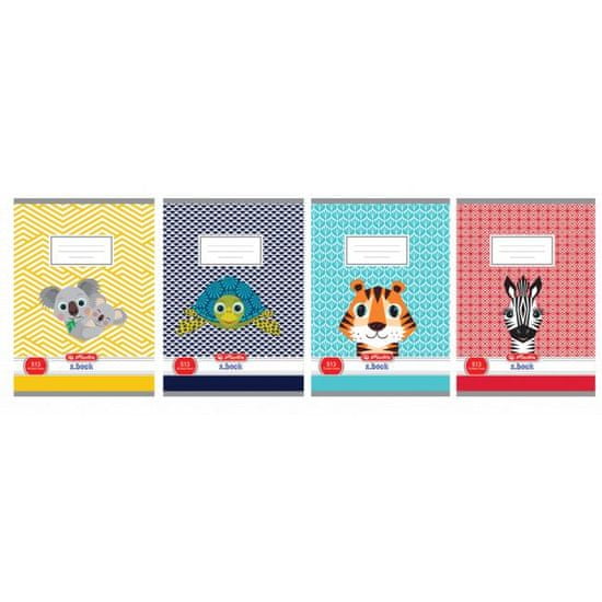 Herlitz Zošit 513 A5 linajkový 70g/m2 mix motívov Cute Animals