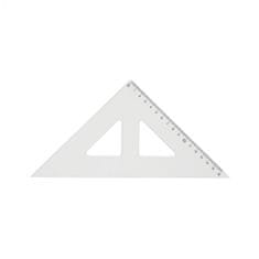 Centropen Trojuholník s kolmicou transparentný