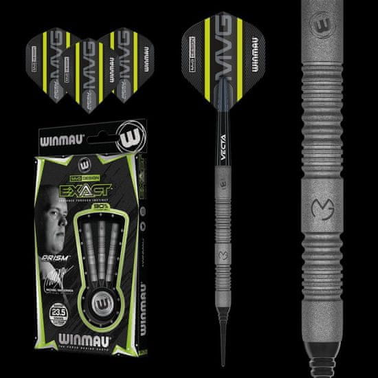 Winmau Šípky soft MvG Exact 21,5/23,5g, 90% wolfram