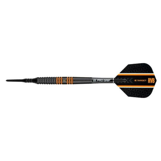 Target Šípky soft 20g Raymond van Barneveld, 80% wolfram RVB, čierne