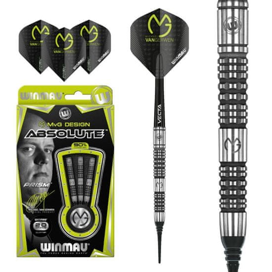 Winmau Šípky soft Michael van Gerwen Absolute 20g, 90% wolfram