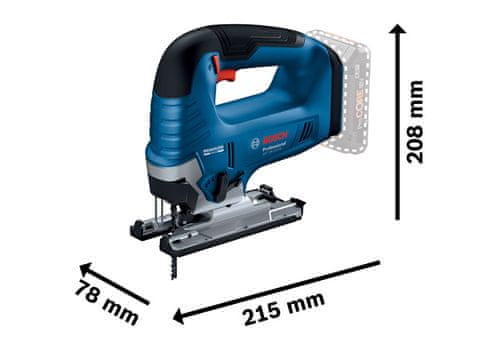 BOSCH Professional priamočiara píla GST 185-LI bez akumulátora (0.601.5B3.021)