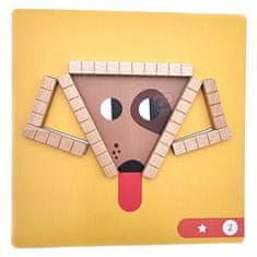 Tooky Toy Puzzle hra Puzzle magnetické kocky pre deti 49 el.