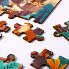 Tooky Toy Puzzle s taškou Alpské zvieratá a krajina 49 el.