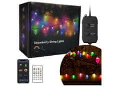 BOT Smart LED vianočný a párty reťaz Strawberry SL2 10 metrov Tuya RGB WiFi a BT