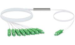 Ubiquiti UFiber Splitter 8 - optický rozbočovač 1:8, 1260-1650 nm, SC/APC konektory, dĺžka 1,5 m