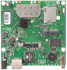 Mikrotik RouterBOARD RB912UAG-2HPnD, 64MB, 802.11b/g/n, L4, 2x MMCX, 1x GLAN, miniPCIe, L4