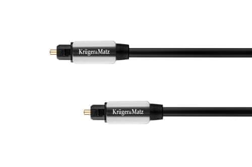 Krüger&Matz Optický kábel toslink-toslink 0,5 m Kruger &amp; Matz čierny KM0318