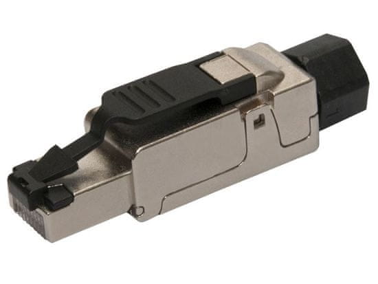 Solarix konektor priemyselný univerzálny RJ45 CAT6A STP samorezný SXRJ45-6A-STP-BK-SA