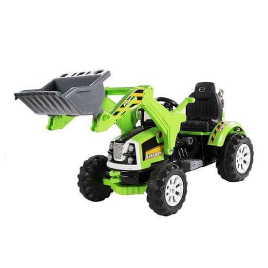 Super-Toys VÝKONNÝ TRAKTOR S LYŽICOU KINGDOM 12V DVE RÝCHLOSTI/JS328A