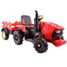 Super-Toys MEGA TRAKTOR S PRÍVESOM, PNEUMATICKÉ KOLESÁ, MÄKKÉ SEDADLO, DIAĽKOVÉ OVLÁDANIE, MODERNÝ PANEL, FUNKCIA HOJDANIA/TT990D