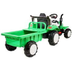 Super-Toys AKUMULÁTOROVÝ TRAKTOR S PRÍVESOM, MÄKKÉ SEDADLO,/698-RC