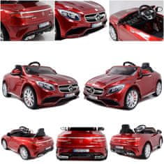 Super-Toys MERCEDES S63 AMG LICENCIA,FARBA, MÄKKÉ EVA KOLESÁ PLNÁ OPCIA/HL169