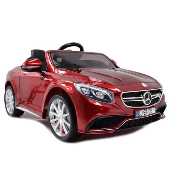 Super-Toys MERCEDES S63 AMG LICENCIA,FARBA, MÄKKÉ EVA KOLESÁ PLNÁ OPCIA/HL169