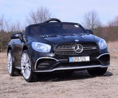 Super-Toys MERCEDES SL65 AMG DIAĽKOVÉ OVLÁDANIE, POMALÝ ŠTART, PUZDRO NA BATÉRIE , MP4 /XMX602