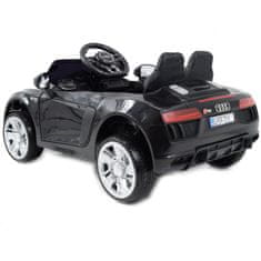 Super-Toys NAJNOVŠIE ORIGINÁLNE AUDI R8 LICENCOVANÉ MÄKKÉ SEDADLO, MÄKKÉ KOLESÁ SUPER KVALITA/HL1818