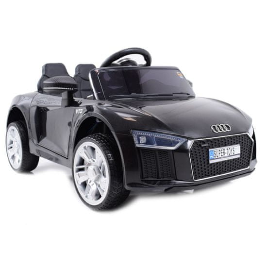 Super-Toys NAJNOVŠIE ORIGINÁLNE AUDI R8 LICENCOVANÉ MÄKKÉ SEDADLO, MÄKKÉ KOLESÁ SUPER KVALITA/HL1818