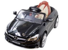 Super-Toys MERCEDES CLA 45 AMG S TLMIČMI, MÄKKÝMI KOLESAMI, SEDADLOM, BRZDOU, NASTAVITEĽNÝM VOLANTOM, POSILŇOVAČOM RIADENIA, LAKOM/1538