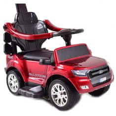 Super-Toys FORD RANGER RIDER, TLAČNÉ VOZIDLO, PODÁVAČ, VOZIDLO NA BATÉRIOVÝ POHON, MÄKKÉ SEDADLO LAKOVANÉ/DKP01