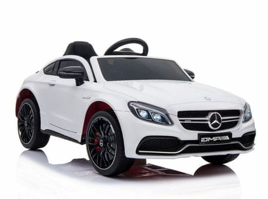 Super-Toys MERCEDES C 63 S KUPÉ, MÄKKÉ SEDADLÁ , MÄKKÉ KOLESÁ, ESW SYSTÉM, 5-BODOVÉ BEZPEČNOSTNÉ PÁSY /QY-1588