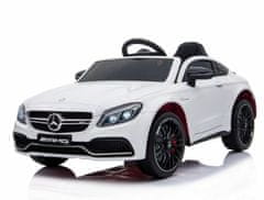 Super-Toys MERCEDES C 63 S KUPÉ, MÄKKÉ SEDADLÁ , MÄKKÉ KOLESÁ, ESW SYSTÉM, 5-BODOVÉ BEZPEČNOSTNÉ PÁSY /QY-1588