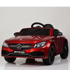 Super-Toys MERCEDES C 63 S KUPÉ, MÄKKÉ SEDADLÁ , MÄKKÉ KOLESÁ, ESW SYSTÉM, 5-BODOVÉ BEZPEČNOSTNÉ PÁSY /QY-1588