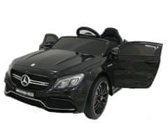 Super-Toys MERCEDES C 63 S KUPÉ, MÄKKÉ SEDADLÁ , MÄKKÉ KOLESÁ, ESW SYSTÉM, 5-BODOVÉ BEZPEČNOSTNÉ PÁSY /QY-1588