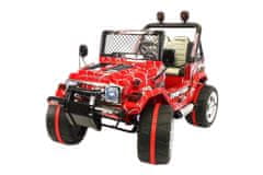 Super-Toys MEGA JEEP DRIFFTER EXKLUZÍVNE PRE 2 DETI, ŠTART/MAĽBA ZDARMA. MÄKKÉ SEDADLO HP-011