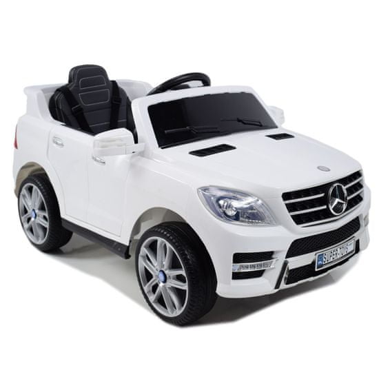 Super-Toys MERCEDES ML350 AMG TRI MOTORY, FUNKCIA HOJDANIA, MÄKKÉ KOLESÁ, MÄKKÉ SEDADLO, VÝKONNÝ/ML350