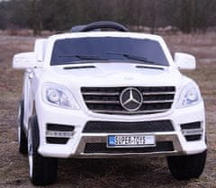 Super-Toys MERCEDES ML350 AMG TRI MOTORY, FUNKCIA HOJDANIA, MÄKKÉ KOLESÁ, MÄKKÉ SEDADLO, VÝKONNÝ/ML350