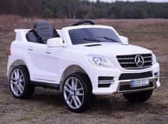 Super-Toys MERCEDES ML350 AMG TRI MOTORY, FUNKCIA HOJDANIA, MÄKKÉ KOLESÁ, MÄKKÉ SEDADLO, VÝKONNÝ/ML350