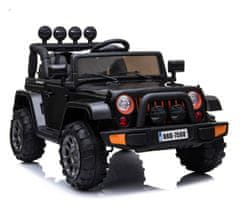 Super-Toys MEGA JEEP FULLTIME, 4X4, POHON 1X12V, POMALÝ ŠTART/MÄKKÉ KOLESÁ, FUNKCIA HOJDANIAEXCLUSIVE/7588