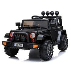 Super-Toys MEGA JEEP FULLTIME, 4X4, POHON 1X12V, POMALÝ ŠTART/MÄKKÉ KOLESÁ, FUNKCIA HOJDANIAEXCLUSIVE/7588